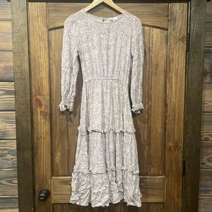 Elegant Lavender Tiered Dress